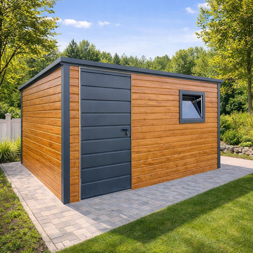 Gartenhaus 4x3m stahlgarage - 4x3m,