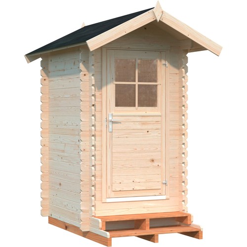 Garten toilettenhaus aus holz - aus,
