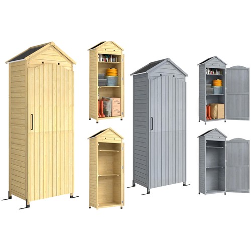 Outsunny gartenschrank holz - outsunny,