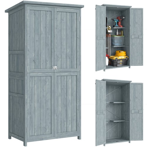 Gartenschrank holz wetterfest - holz,