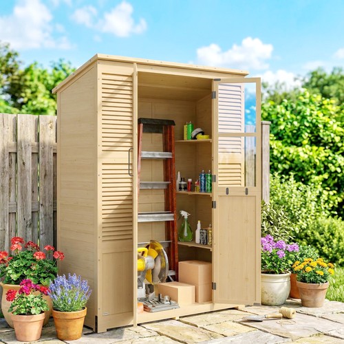 Outsunny gartenschrank holz - outsunny,