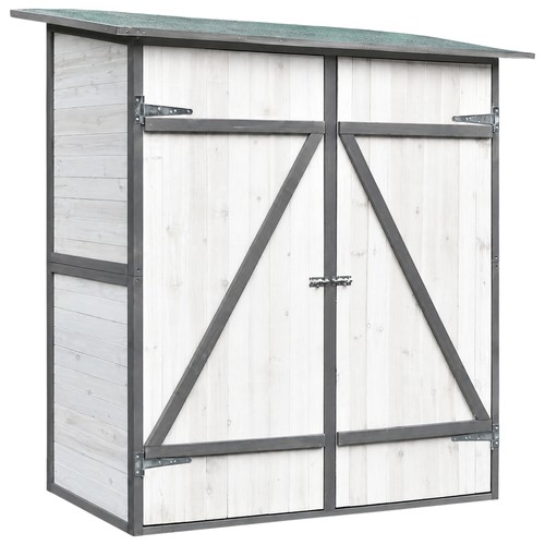 Gartenschrank weiß grau - weiß,